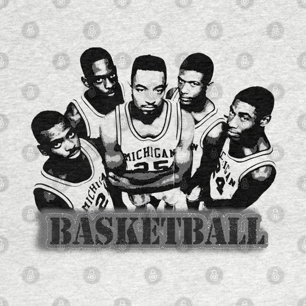 basketbal // michigan - basketbal team // on player by framehead